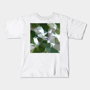 Castleton Green Abstract Low Polygon Background Kids T-Shirt